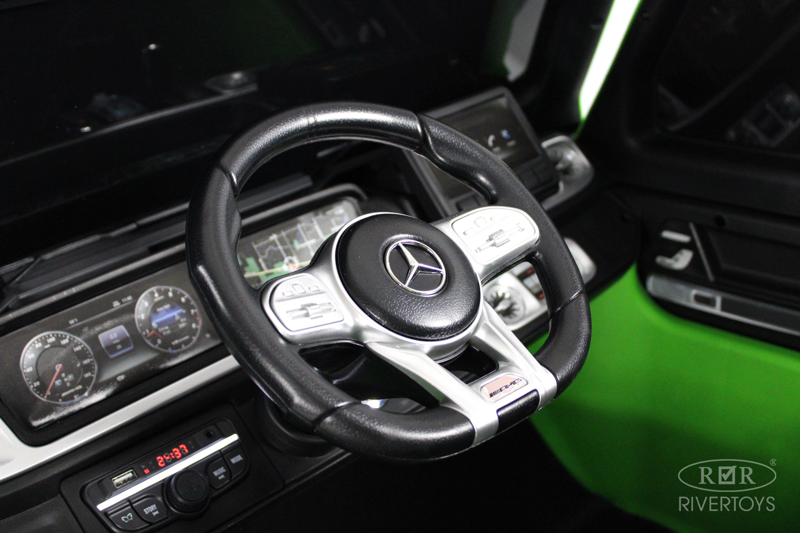 Электромобиль RIVERTOYS Mercedes Y777YY-GREEN-MATTE С пультом ДУ - фото 11
