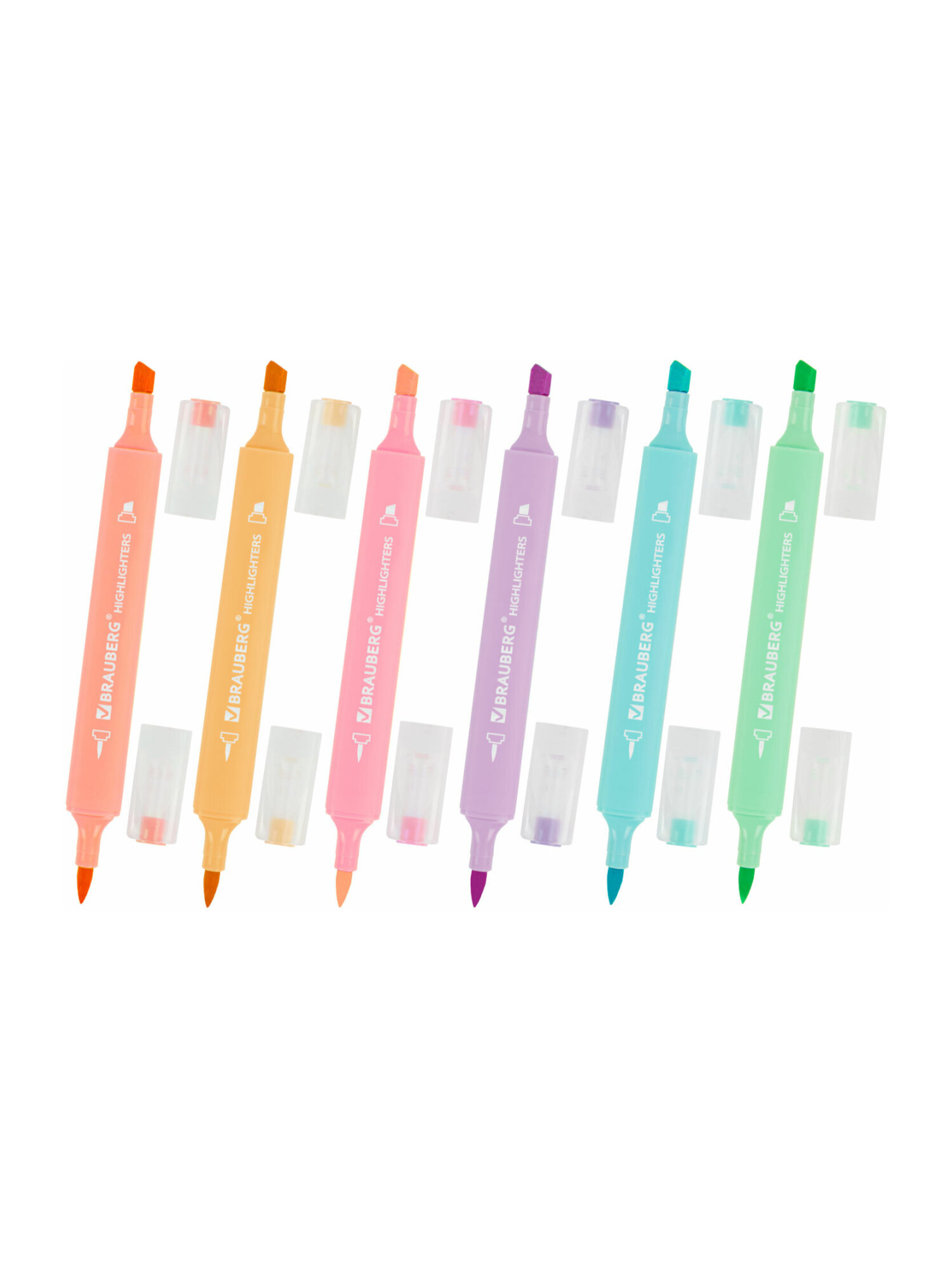 Текстовыделители Brauberg 6 шт. - фото 3