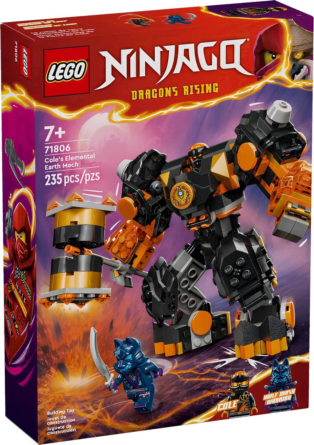 Изображение товара Конструктор LEGO Ninjago 71806 Механизм Элементальной Земли Коула