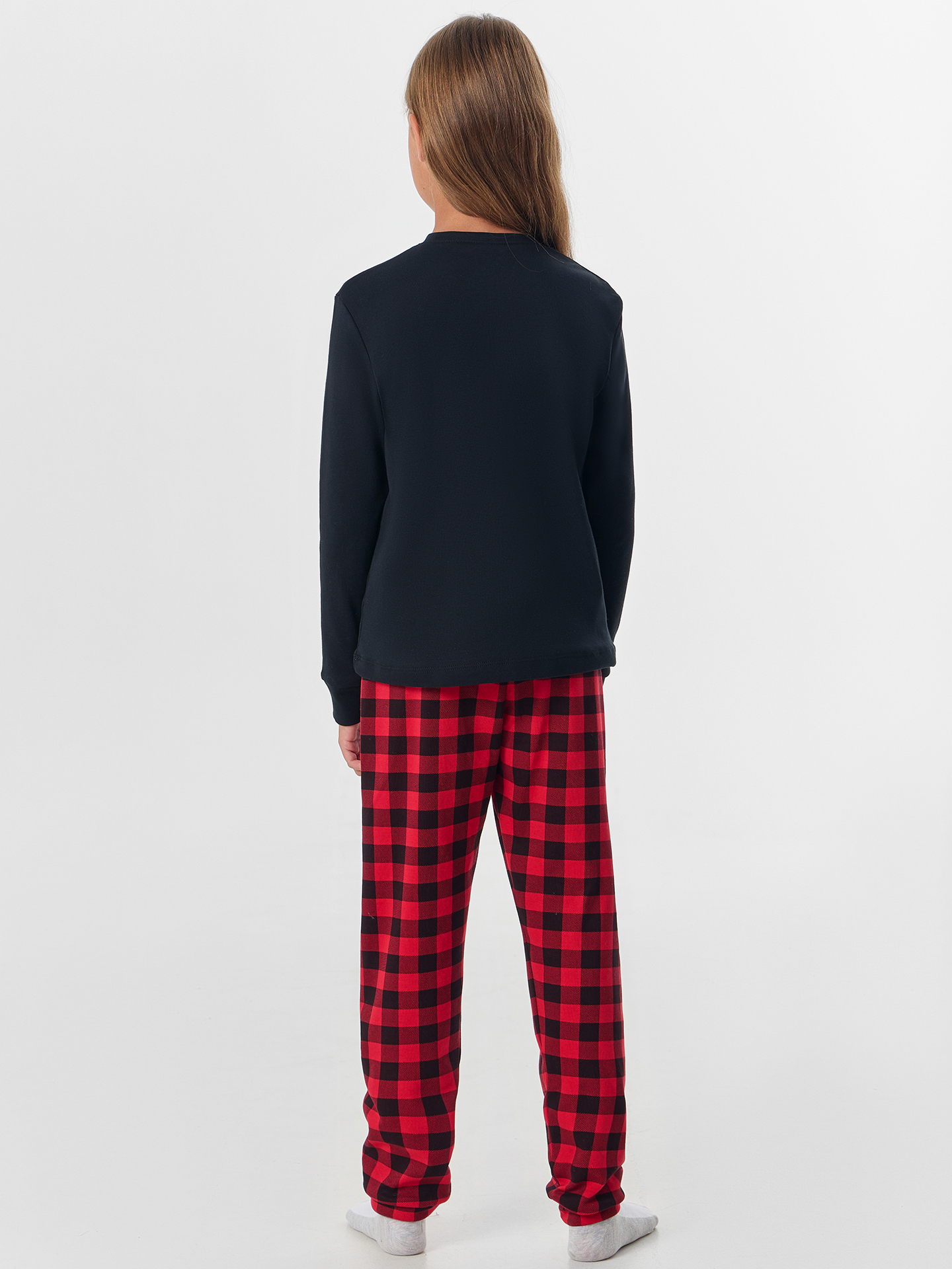 Пижама Mark Formelle (Марк Формэль) 567743/черный +черно -красная клетка - фото 2