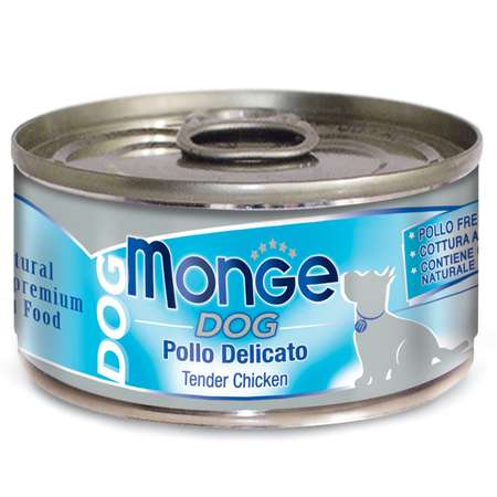 Корм для собак Monge Dog Natural 95г нежные куриные кусочки консервы
