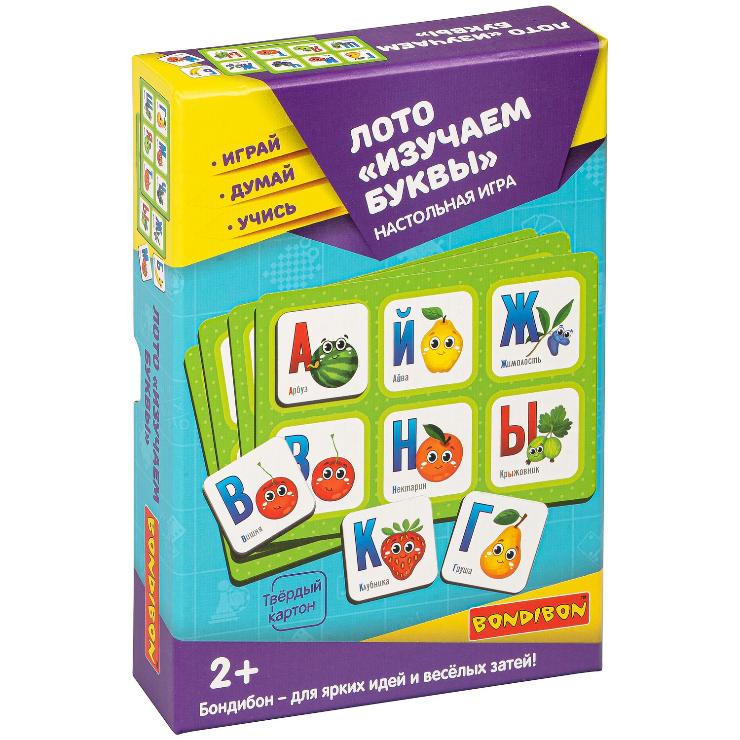 Настольная игра Bondibon лото для малышей Буквы - фото 1