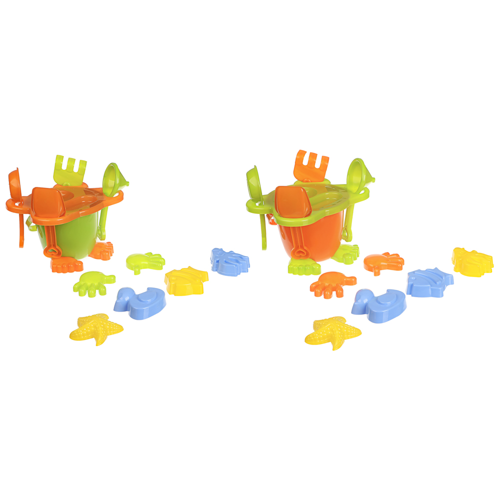 Песочный набор Игроленд Дружок 9 предм. в ассортименте - фото 3