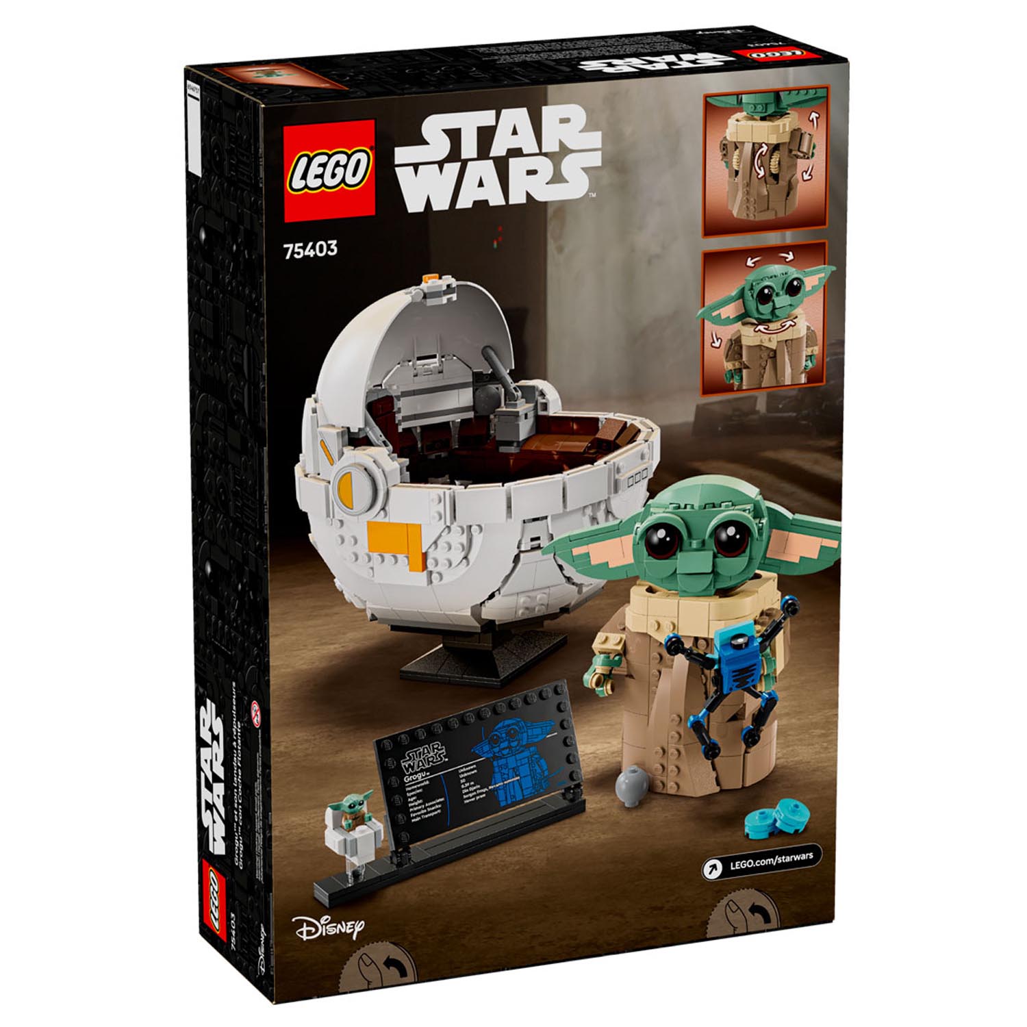Конструктор LEGO Star Wars Грогу и его летающая коляска 1048 дет. - фото 8