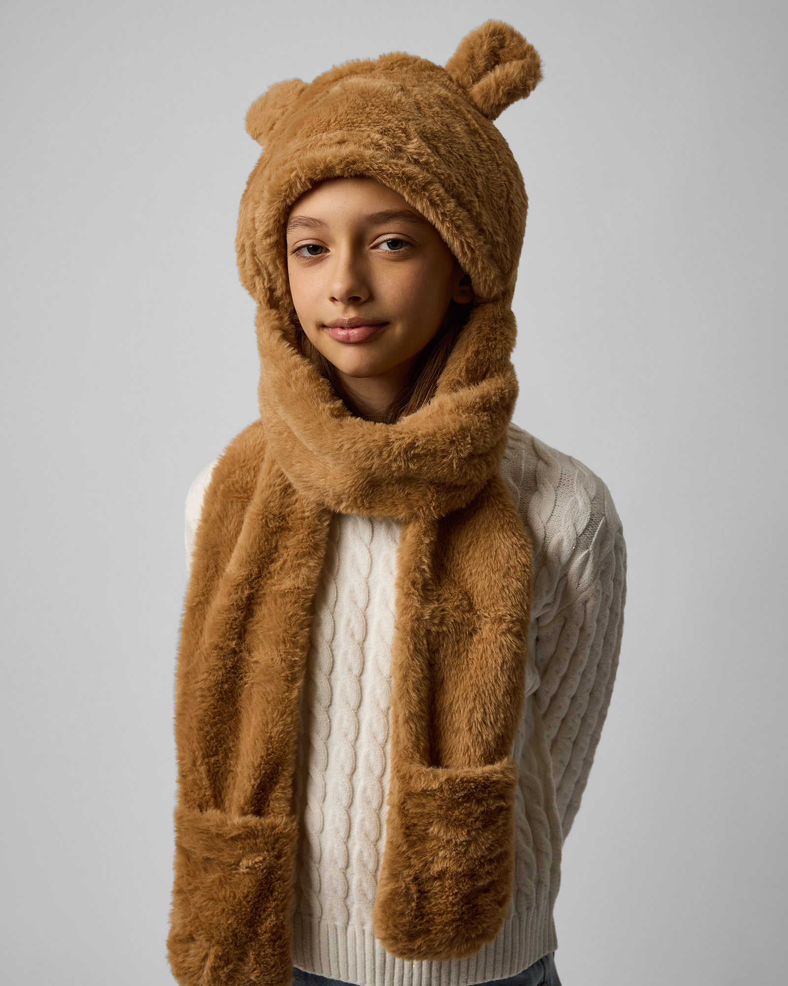 Шапка Grimmo Медведь W24-CA16GRtg-88 - фото 1