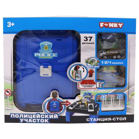 Парковка Funky Toys Полицейский участок многоуровневый