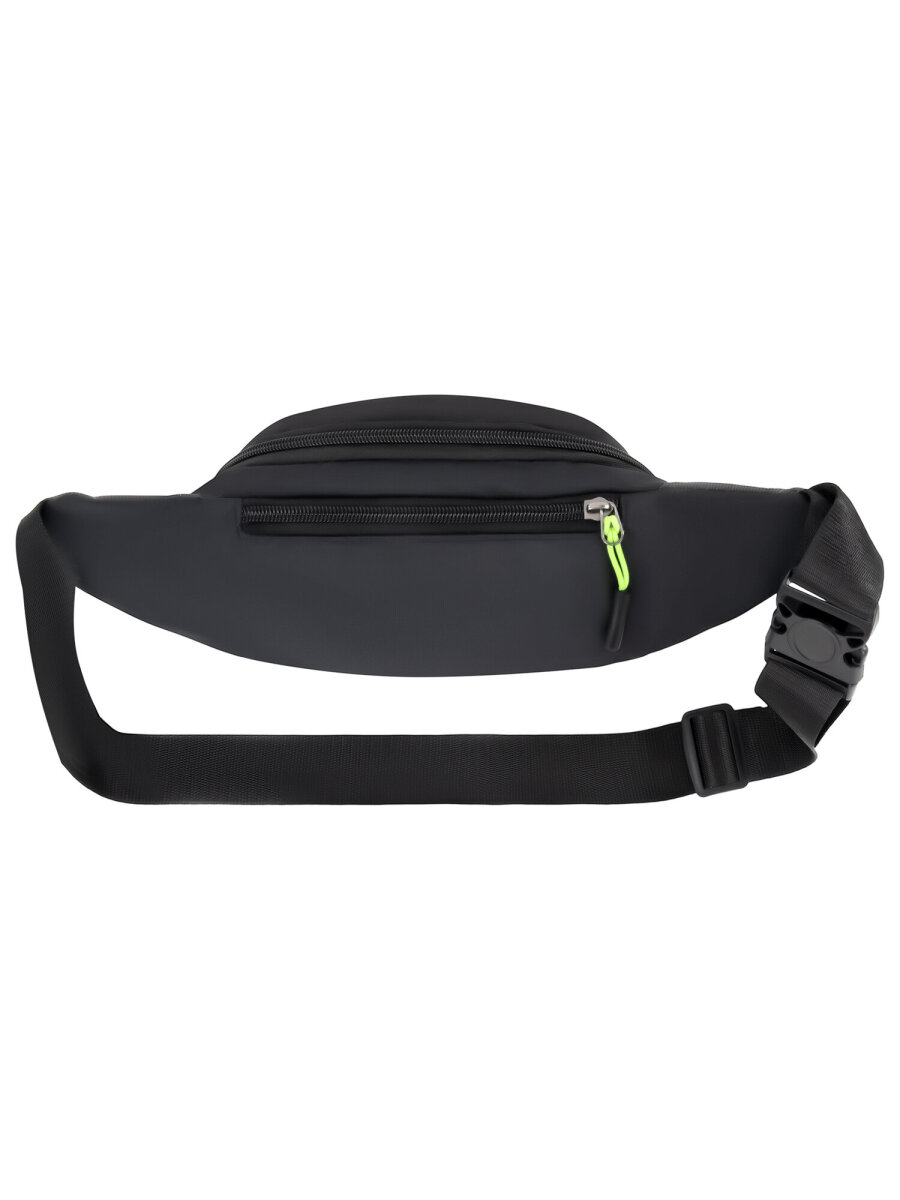 Сумка HEIKKI чёрный/зеленый поясная - фото 4