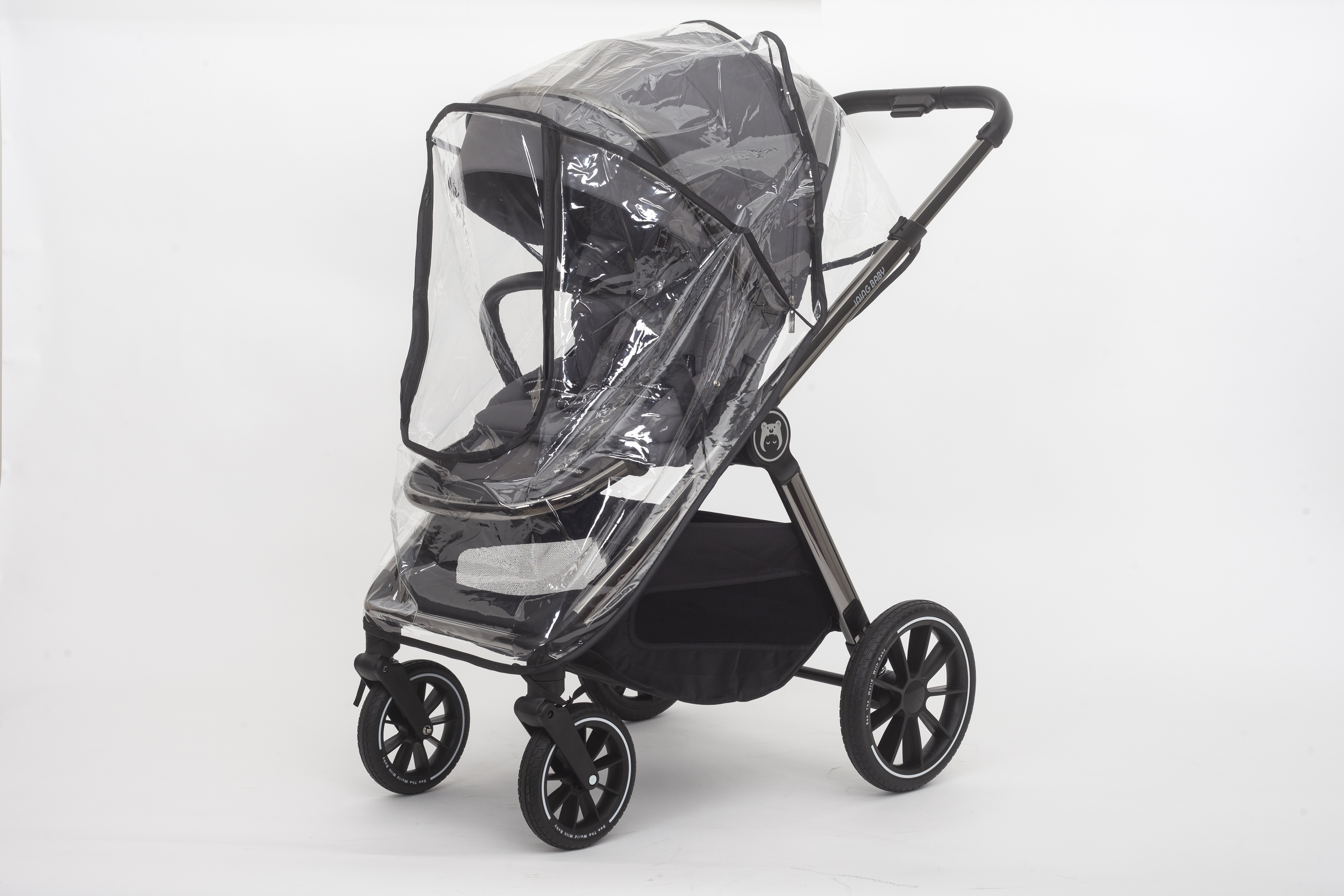 Коляска 2в1 Ining baby pro grey - фото 12