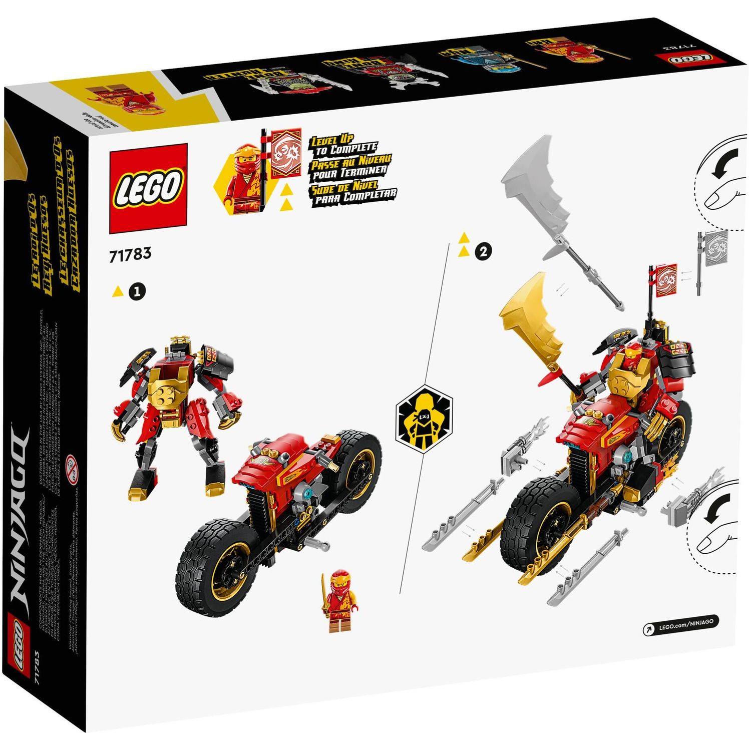 Конструктор LEGO NINJAGO Kais Mech Rider 312 дет. - фото 9