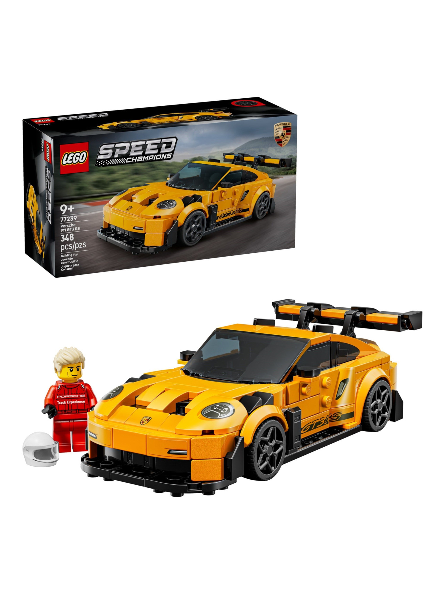 Конструктор LEGO Speed Champions Porsche 911 GT3 RS 348 дет. - фото 2