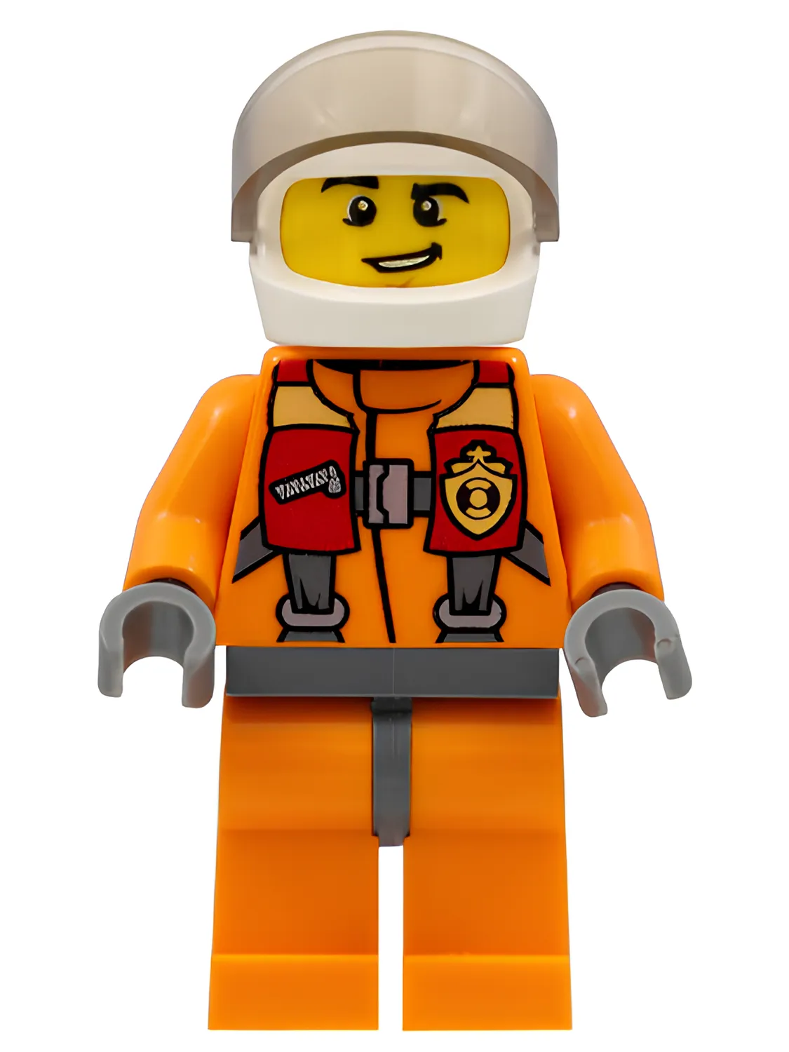 Изображение товара Фигурка LEGO Coast Guard City Helicopter Pilot — с ремнями безопасности Изображение товара Фигурка LEGO Coast Guard City Helicopter Pilot — с ремнями безопасности