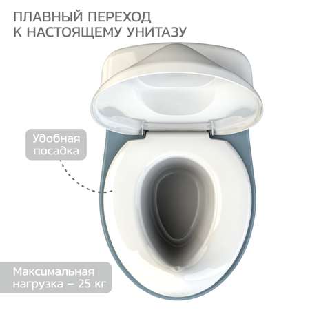 Горшок-унитаз туалетный Babyton Cozy Potty blue