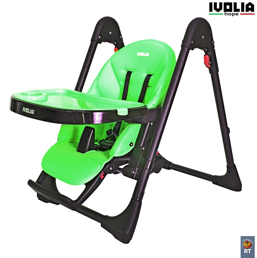 Стульчик для кормления Ivolia HOPE 01 2 колеса green трансформер - фото 5