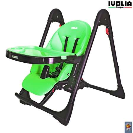 Стульчик для кормления Ivolia HOPE 01 2 колеса green трансформер
