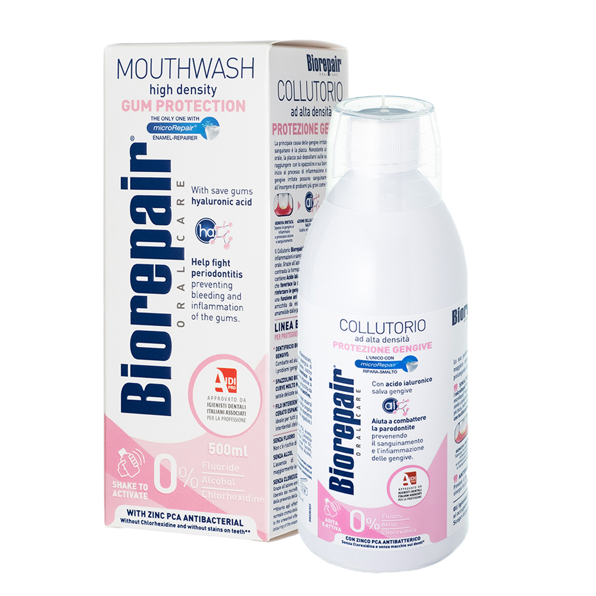 Ополаскиватель для полости рта Biorepair Gum Protection 500мл с 14лет - фото 1