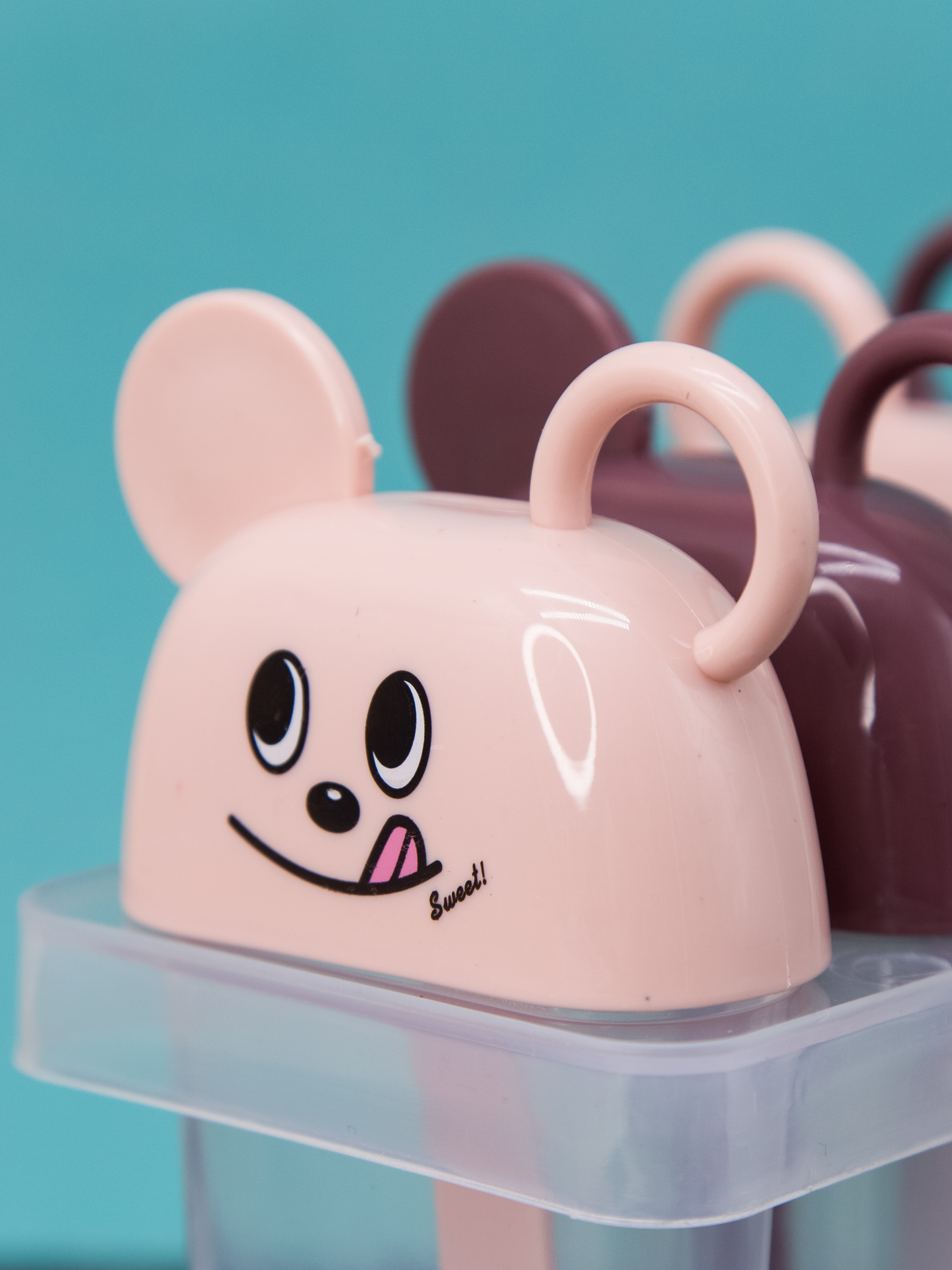 Формочки для мороженого iLikeGift Mouse pink - фото 3