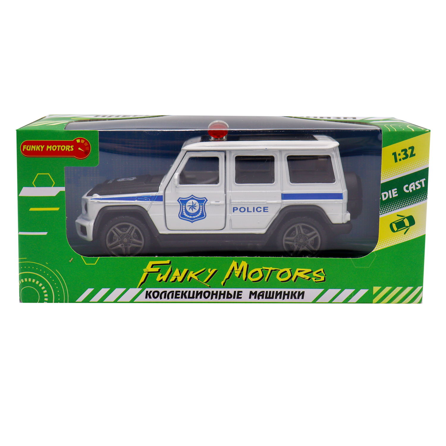 Автомобиль Funky Toys с мигалкой 1:32 FT1101-94 - фото 1