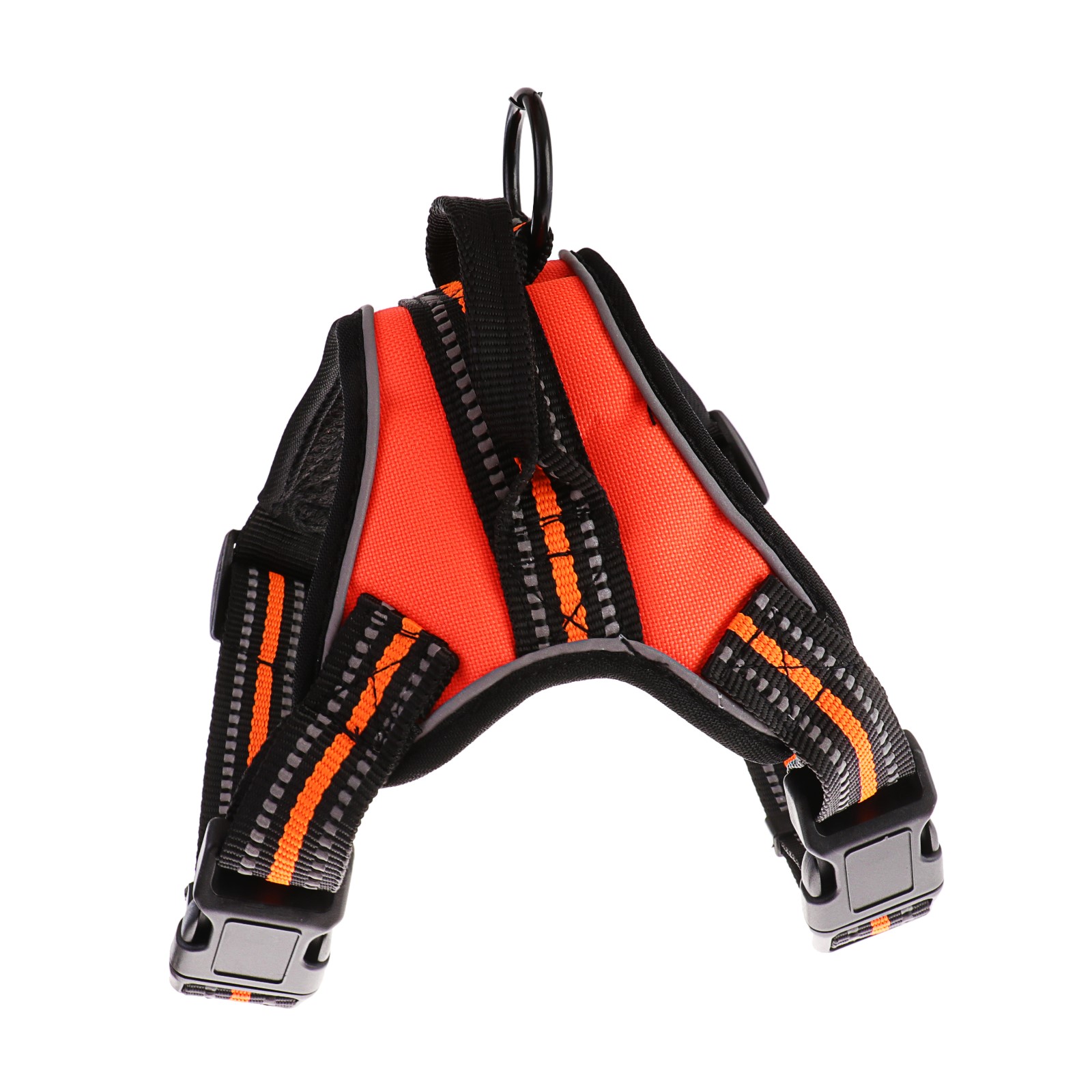 Шлейка Пижон мягкая улучшенная светоотражающая размер М ОШ 39-46 см ОГ 43-54 см оранжевая - фото 2