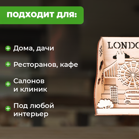 Конструктор LORI(колорит) Ночник Деловой Лондон блочный