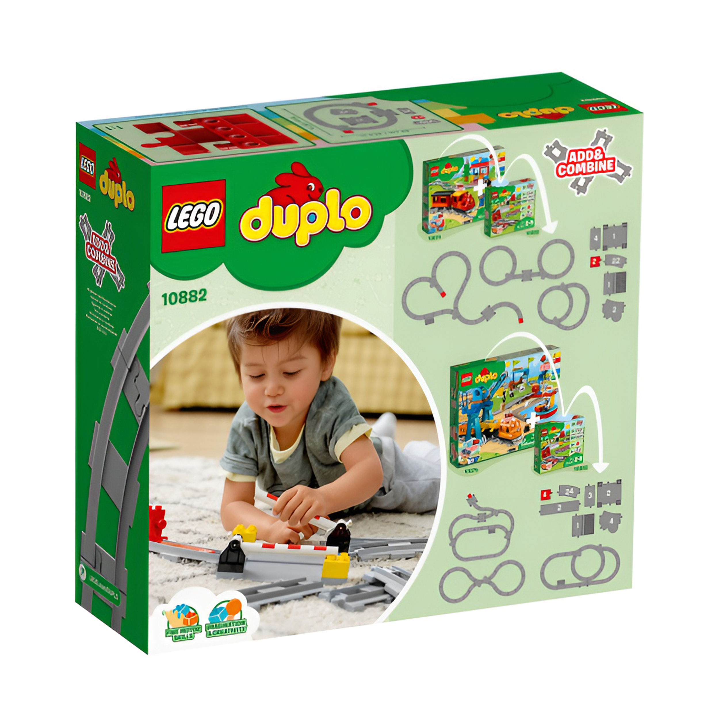 Конструктор LEGO DUPLO Town Рельсы блочный - фото 2