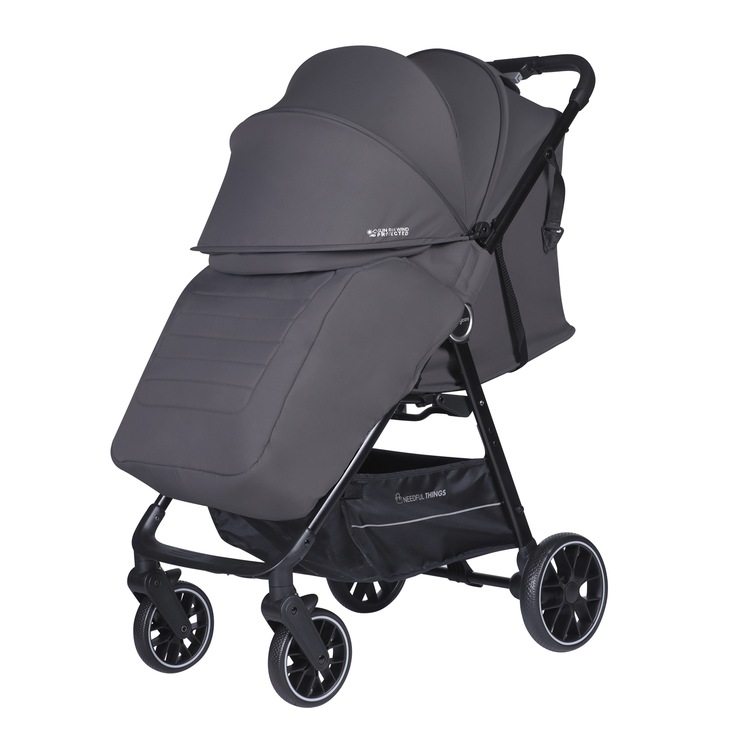 Коляска прогулочная BabyCare Mira серебряный - фото 2