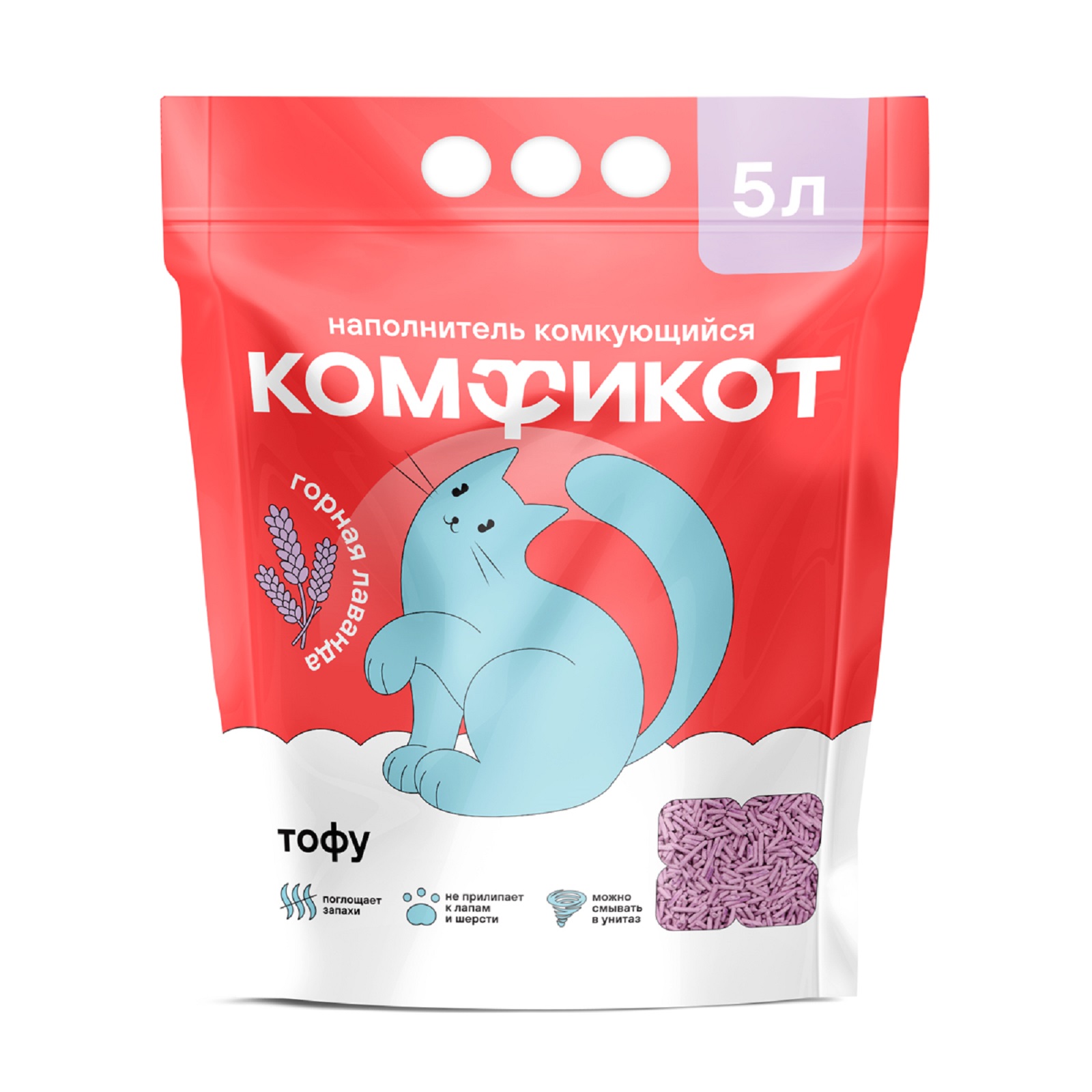 Наполнитель КОМФИКОТ 5 л впитывающий, растительный - фото 2