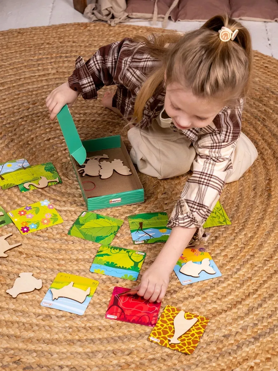 Настольная игра Alatoys Мемори Пазл Животные в ассортименте - фото 9