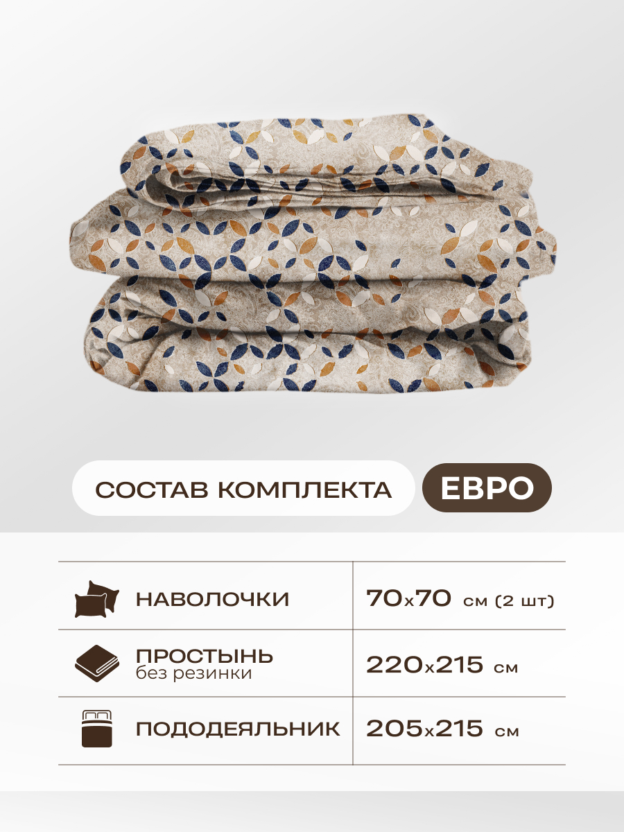 Комплект постельного белья Спал Спалыч универсальный с покрывалом евро рис.5980-1 - фото 2
