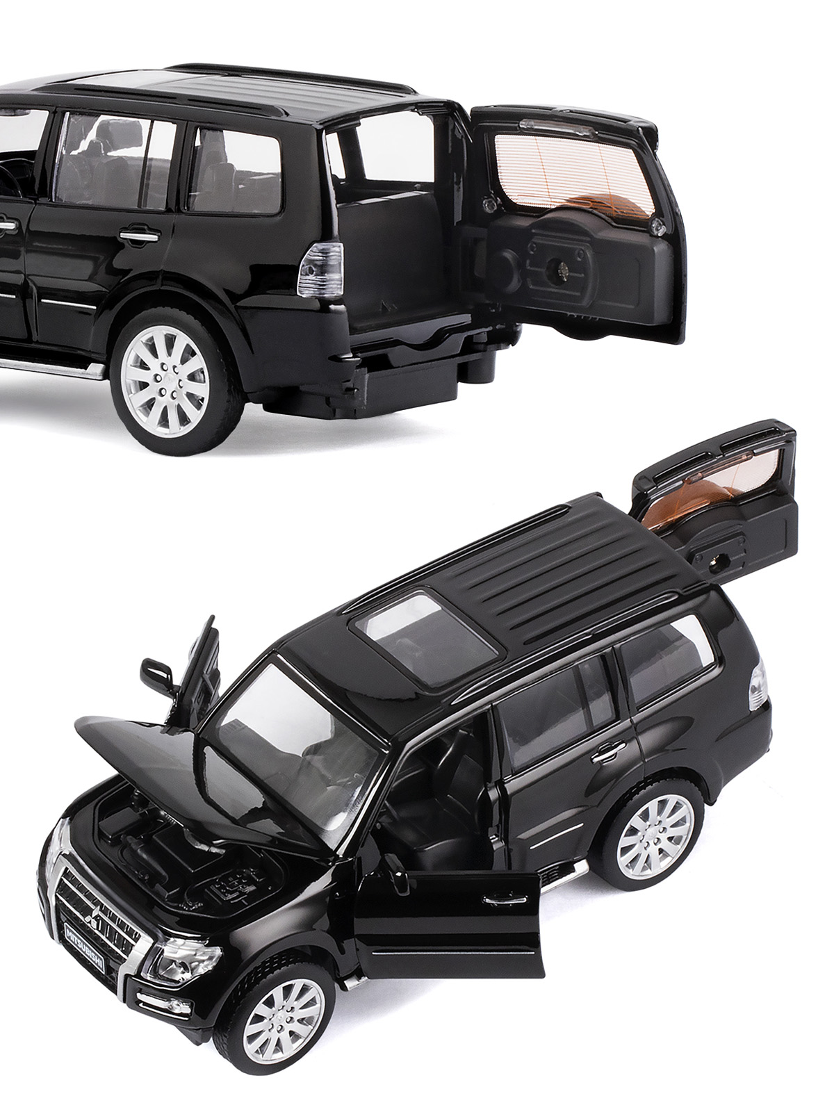 Внедорожник АВТОпанорама Mitsubishi Pajero 4WD Turbo 1:33 JB1251431 - фото 10