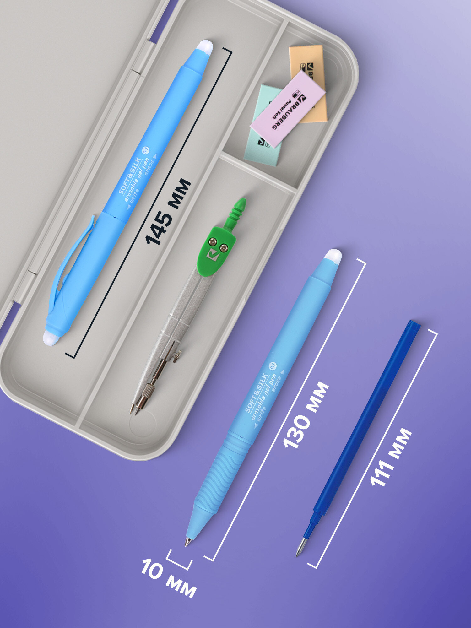 Ручка шариковая Brauberg 4 шт. - фото 5