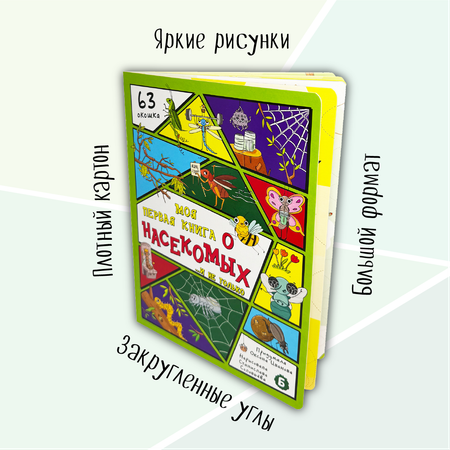 Энциклопедия с окошками БимБиМон Книга детская энциклопедия с окошками Виммельбух