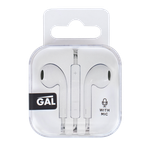 Наушники с микрофоном GAL GAL белый HM-060WT