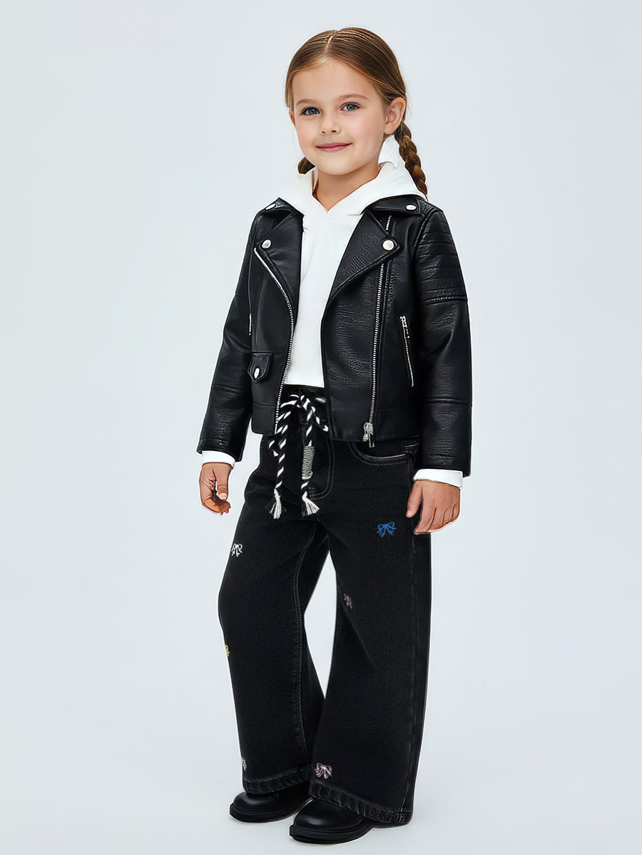 Джинсы iUkoworld Джинсы для девочки утепленные - фото 4