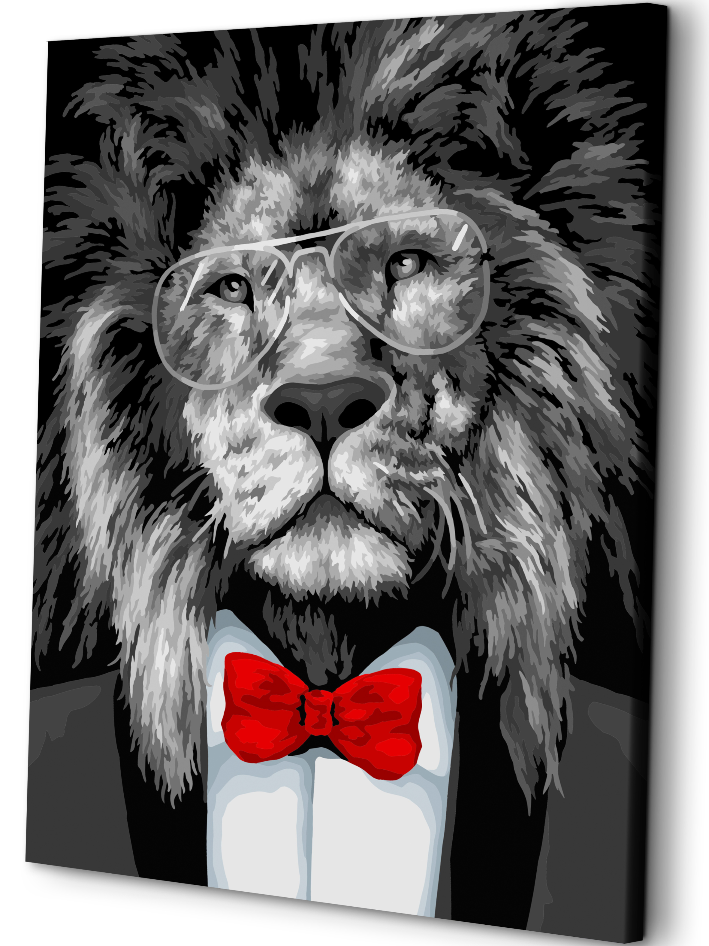 Картина по номерам Art sensation Лев в смокинге - фото 1