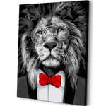 Картина по номерам Art sensation Лев в смокинге