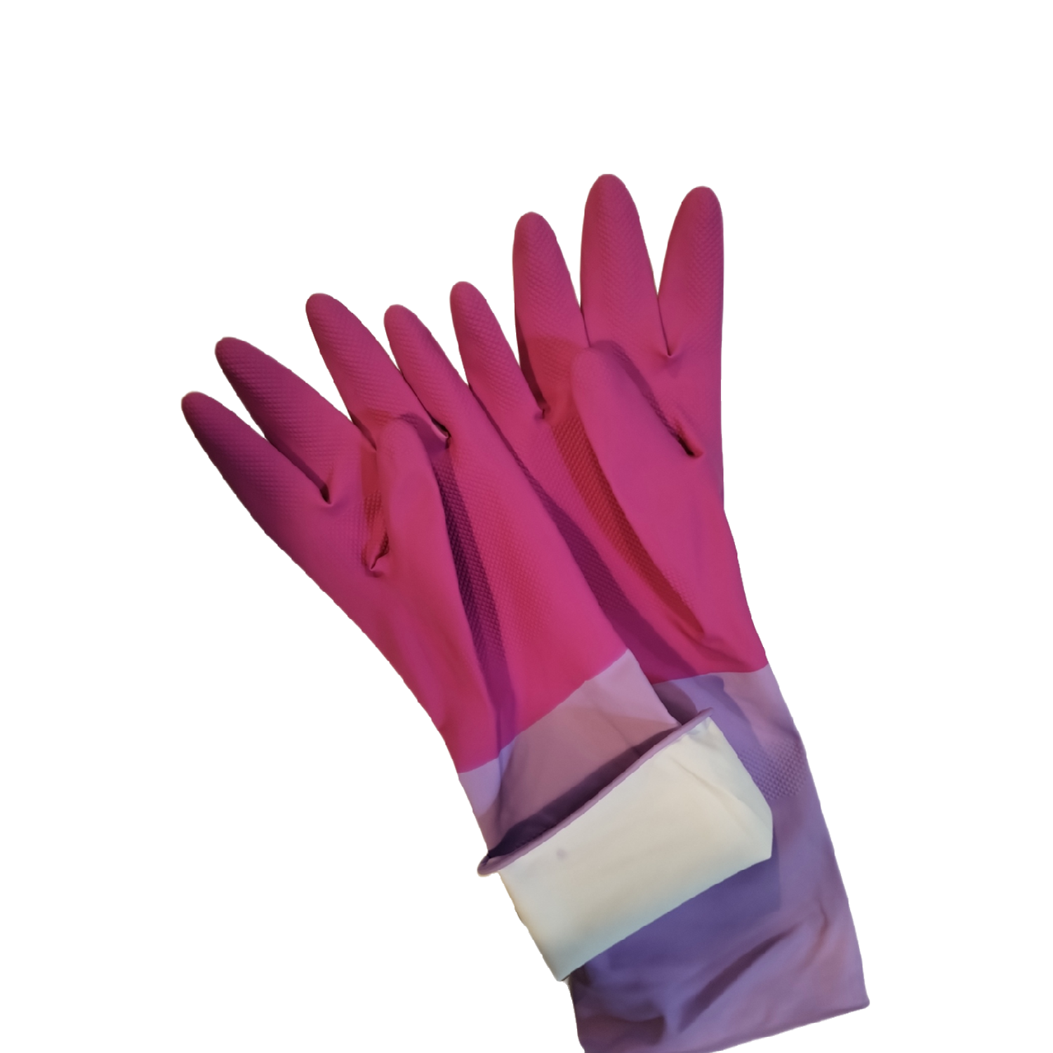 Перчатки латексные Big City Life фиолетово-розовые M - фото 3