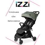 Коляска прогулочная iZZi для путешествий зеленый