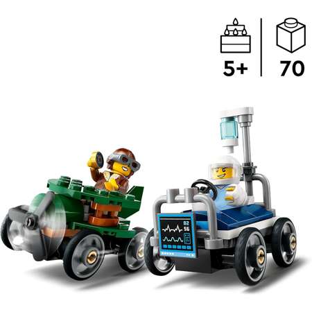 Конструктор LEGO City Самолет vs Скорая помощь блочный
