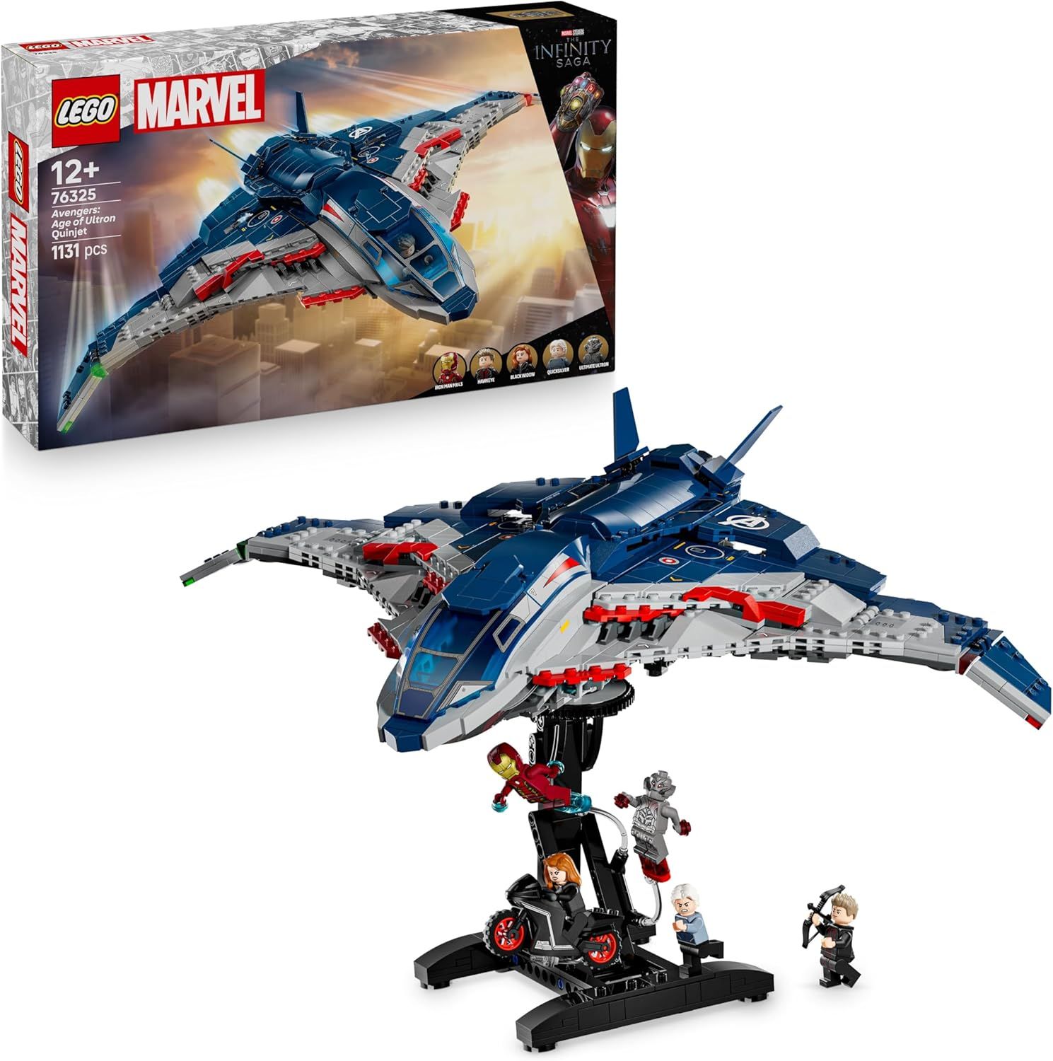 Конструктор LEGO Marvel Super Heroes Age of Ultron Quinjet 1131 дет. - фото 1
