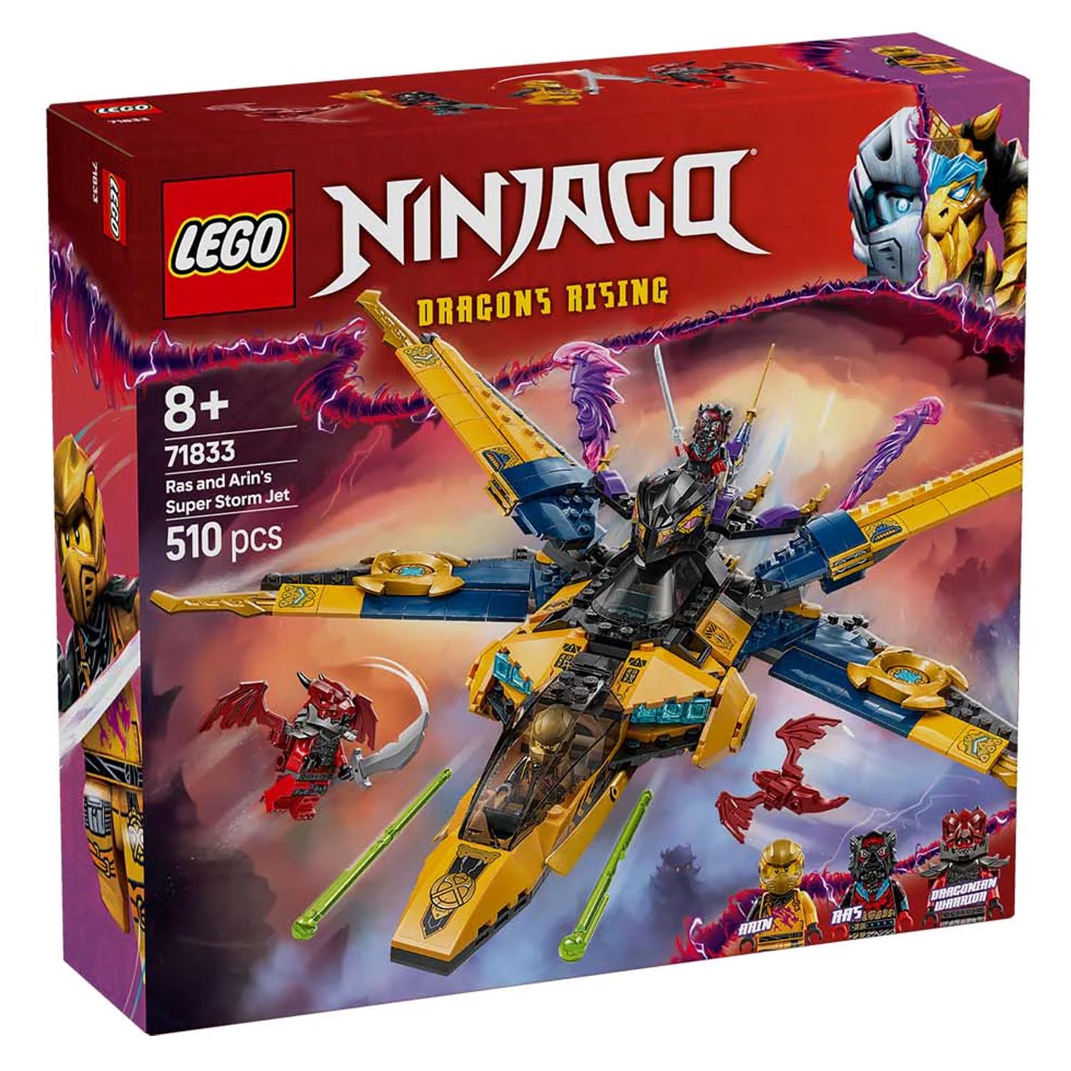 Конструктор LEGO NINJAGO Штурмовой самолет Рас и Арин 510 дет. - фото 9