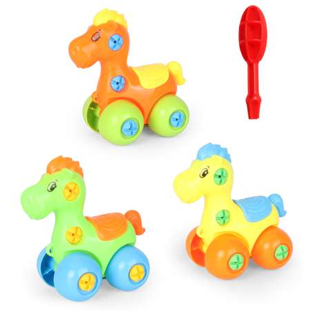 Конструктор BabyGo Лошадка сборная игровая модель в ассортименте