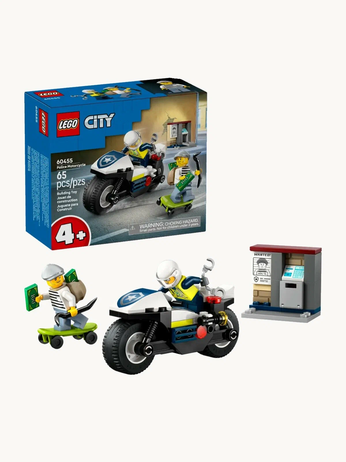 Конструктор LEGO City Полицейская погоня 60455 65 дет. - фото 1