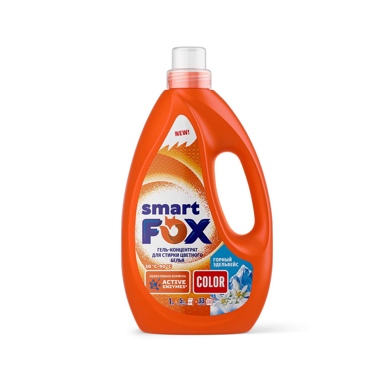 Гель для стирки Smart Fox Горный эдельвейс 1л - фото 1