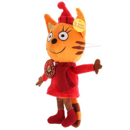 Игрушка мягкая Мульти Пульти Три кота Карамелька в зимней одежде 258344