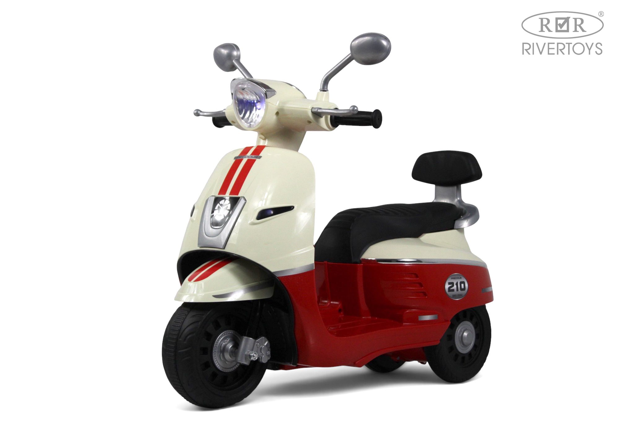 Электромотоцикл RIVERTOYS Z222ZZ-M-RED - фото 1