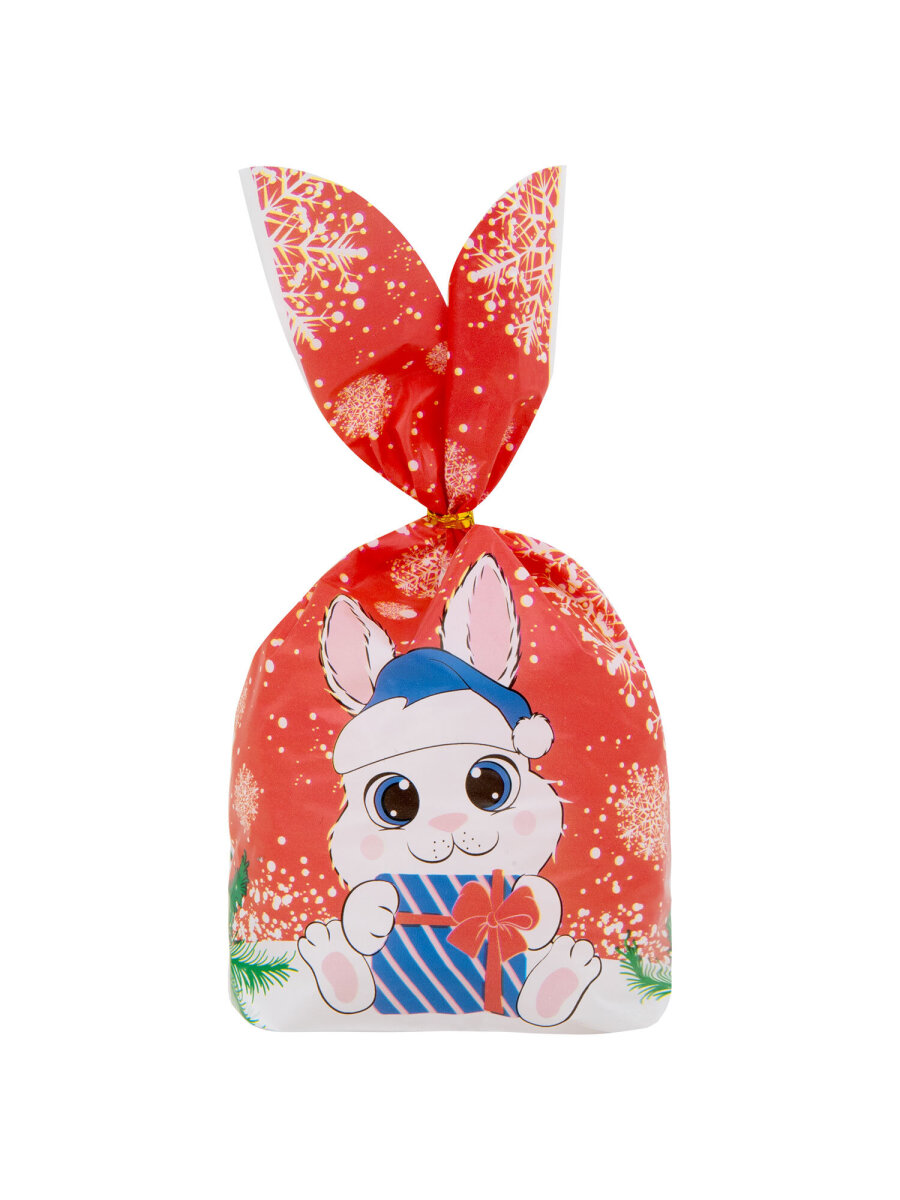 Пакет подарочный новогодний Золотая сказка пакетики для подарков и сладостей с зажимами набор 35 штук - фото 7