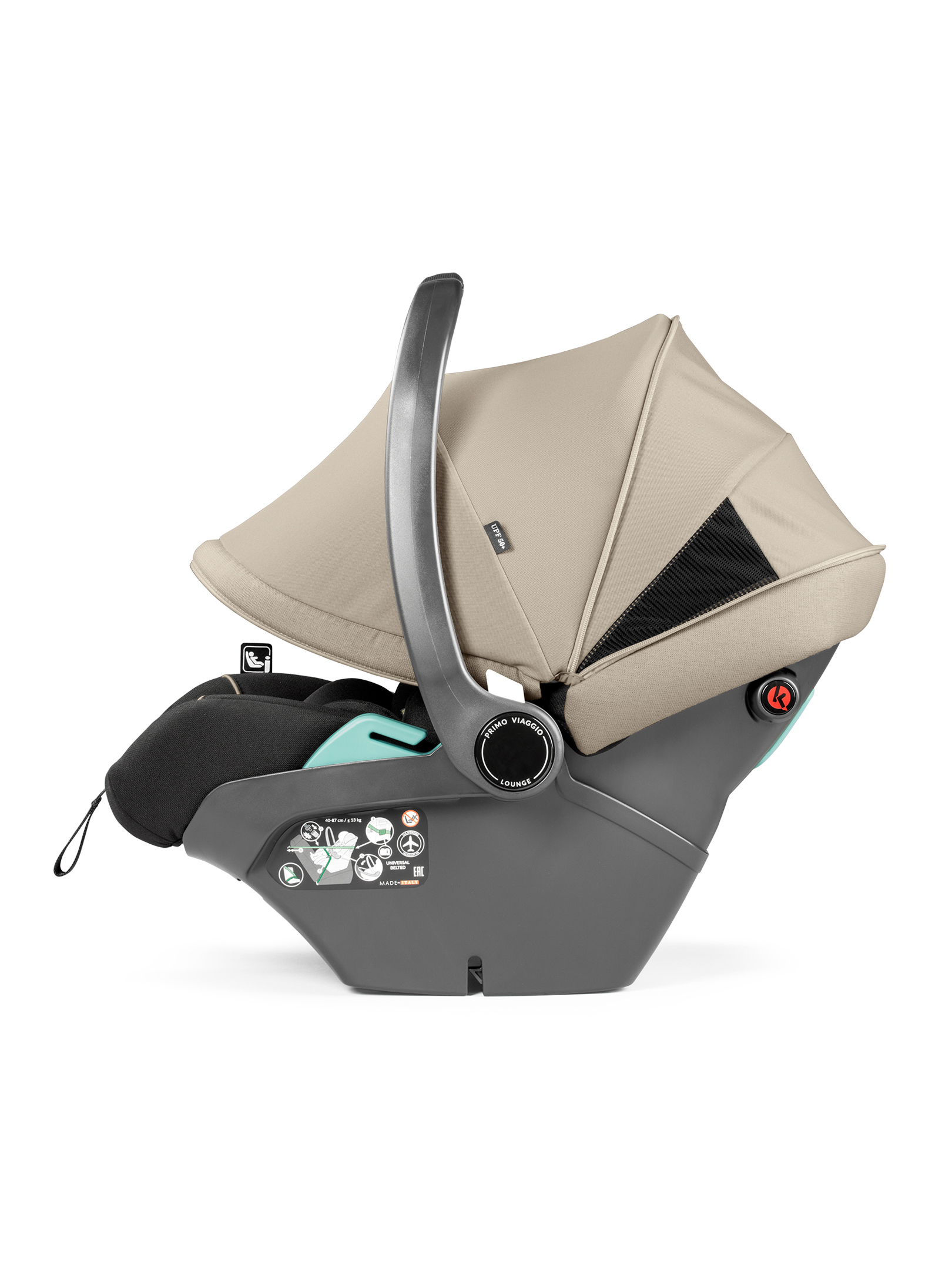 Автокресло Peg-Perego Lounge 0 (0 -13 кг) бежевый - фото 4