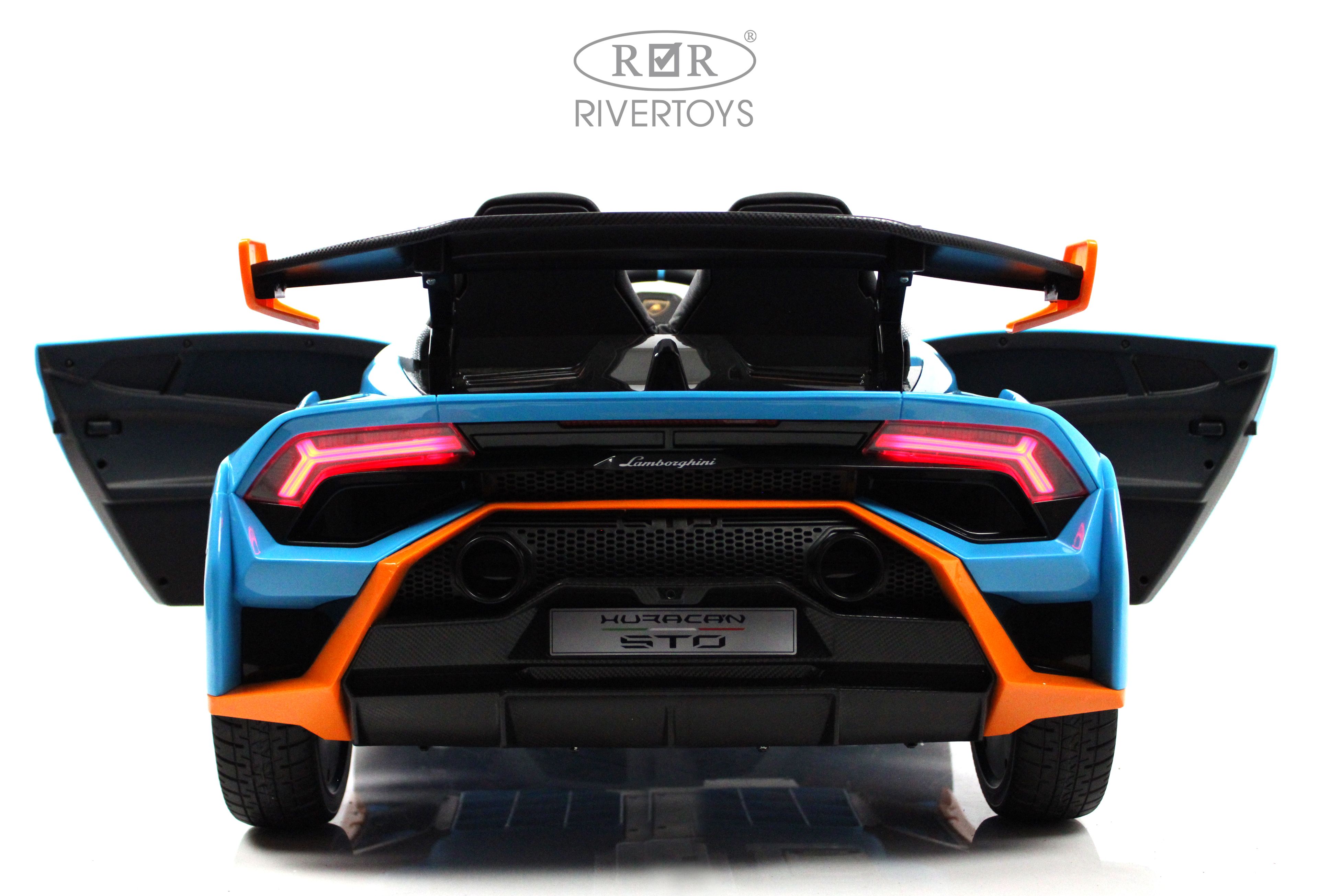 Электромобиль RIVERTOYS Lamborghini E888EE-BLUE С пультом ДУ - фото 25