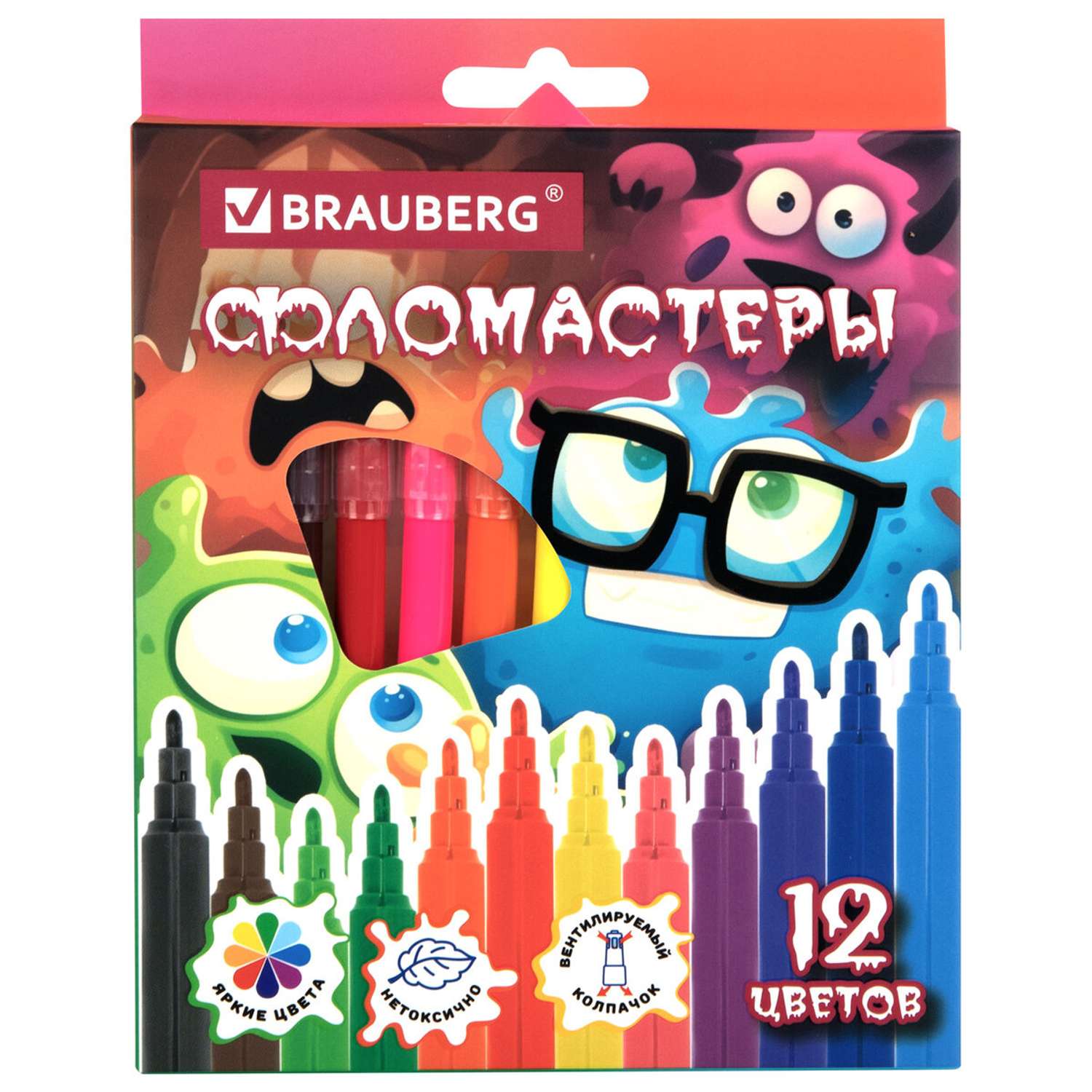 Фломастеры Brauberg 12 шт. - фото 2