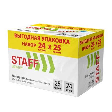 Клей-карандаш Staff 24 шт.